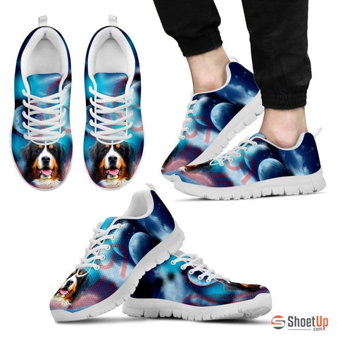 Bernese Mountain Dog Print Running Shoe For Men