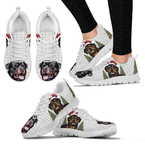 Rottweiler Print Christmas Running Shoes For Women
