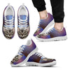 Devon Rex Cat Print (White/Black) Running Shoes For Men