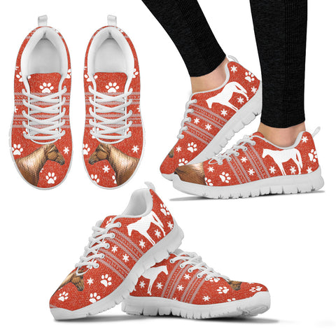 Kentucky Mountain Saddle Horse Print Christmas Running Shoes For Women