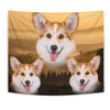 Pembroke Welsh Corgi Print Tapestry