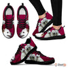 Hokkaido Dog Print (Black/White) Running Shoes For Women