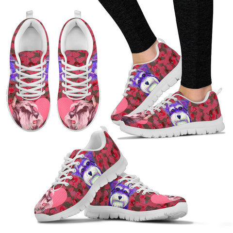 Valentine's Day SpecialMiniature Schnauzer Dog Print Running Shoes For Women