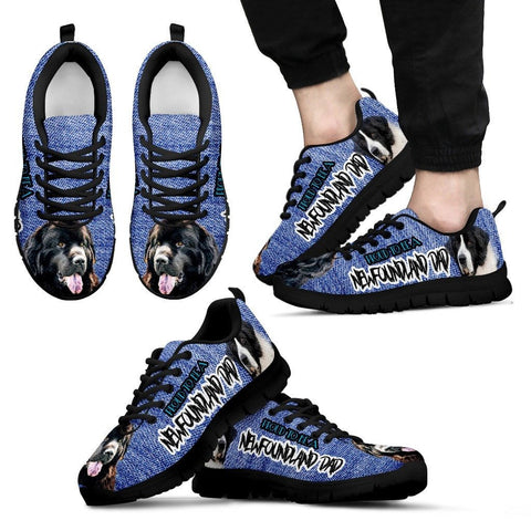 Proud To Be A Newfoundland Dog Dad Sneakers For Men Father's Day Special