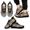 Norwegian Forest Cat Print (White/Black) Running Shoes For Men