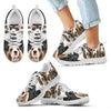 Basset Hound On BlackKid's Running Shoes