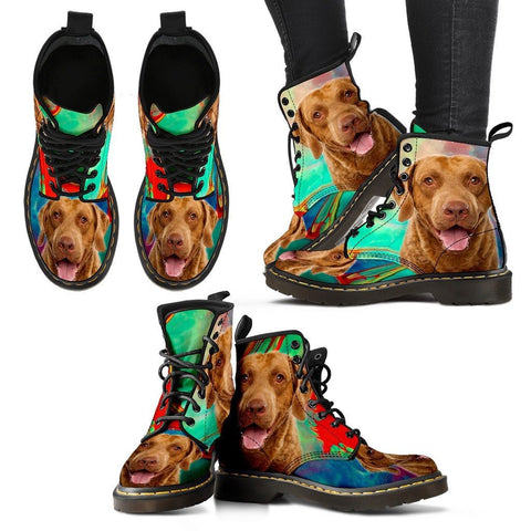 Chesapeake Bay Retriever Print Boots For WomenExpress Shipping