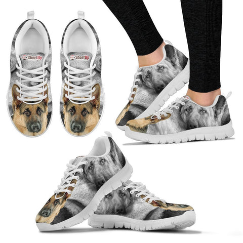 Amazing German Shepherd Print Sneakers For Women