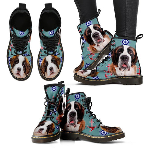 St. Bernard Print Boots For WomenExpress Shipping