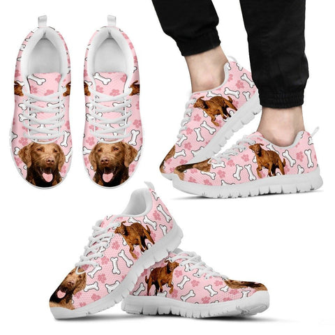 Chesapeake Bay Retriever Print Sneakers For Men(White/Black) Express Shipping