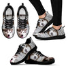 Canadian Eskimo Print Running Shoes For Women (White/Black) Express Shipping
