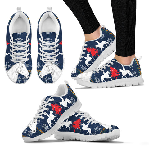 Mangalarga Marchador horse Print Christmas Running Shoes For Women