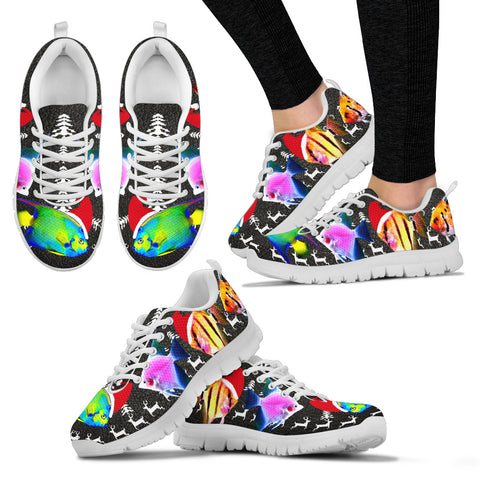 Lovely AngelFish Print Christmas Running Shoes For Women