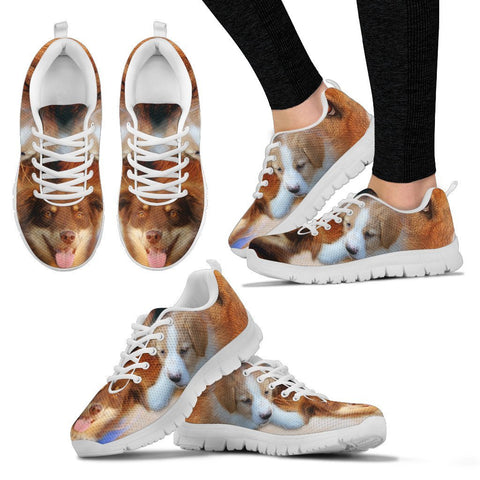 English Shepherd Print Running Shoes For Women