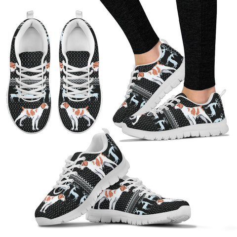 Brittany dog Print Christmas Running Shoes For Women