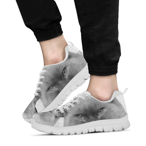 Ragdoll Cat On Gray Print Running Shoes