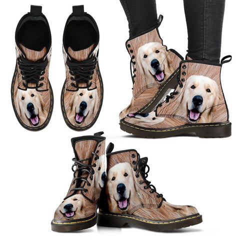 Golden Retriever Print Boots For WomenExpress Shipping