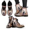 Golden Retriever Print Boots For WomenExpress Shipping