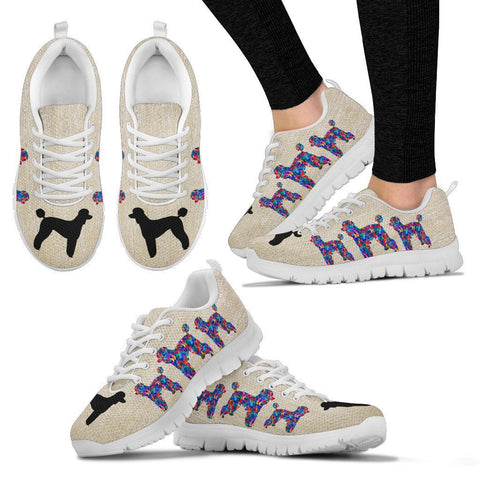 Poodle Art Print Running Shoes For Women