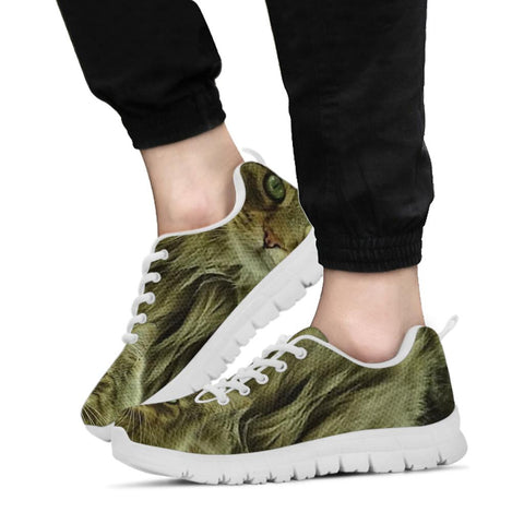 Norwegian Forest Cat Print Running Shoes