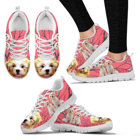 Cute Shih Poo Print Running Shoe For Women Express Shipping