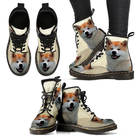 Akita Print Boots For WomenExpress Shipping