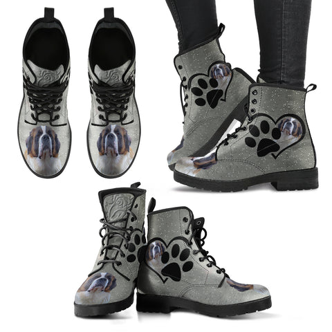Valentine's Day SpecialSt. Bernard Dog Print Boots For Women