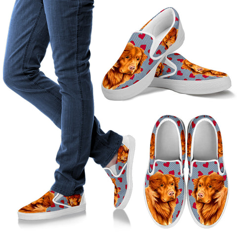 Valentine's Day SpecialNova Scotia Duck Tolling Retriever Print Slip Ons For Women
