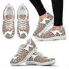 Borzoi Dog Print Christmas Running Shoes For Women