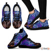 Burmese Cat Print (White/Black) Running Shoes For Women