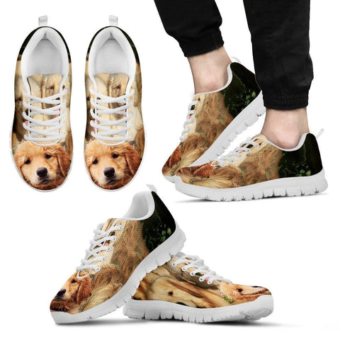 Golden Retriever Print Running Shoe Men