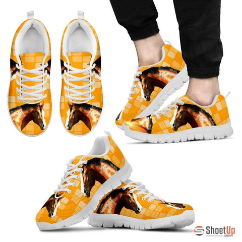 Warmblood Horse Print (Black/White) Shoes For Men Limited Edition