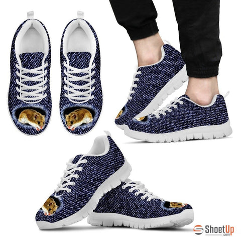 Chinese Hamster Printed (Black/White) Running Shoes For Men Limited Edition