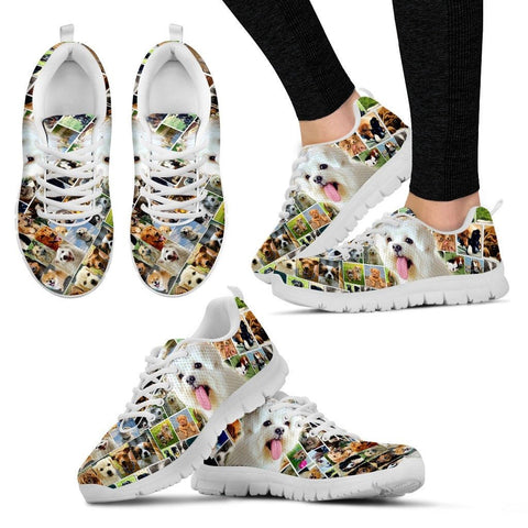 Lovely Maltese PrintRunning Shoes For WomenExpress Shipping