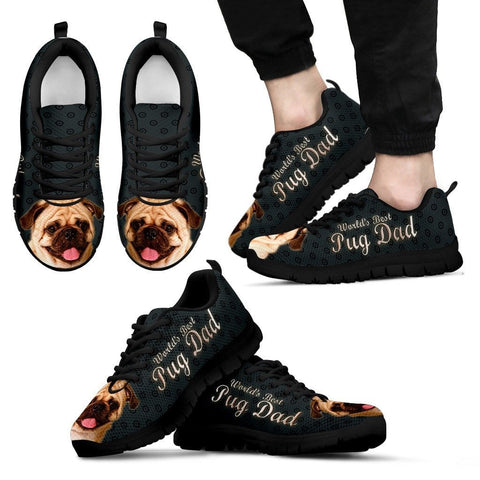 'World's Best Pug Dad' Running ShoesFather's Day Special