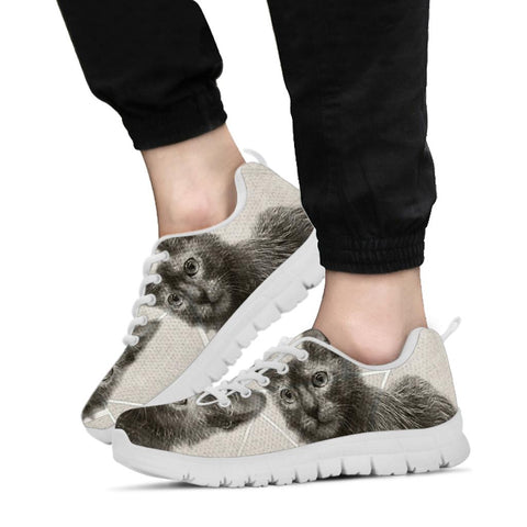 Lykoi Cat Print Running Shoes- For Cat Lovers