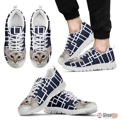 Balinese Cat Print Running Shoes For Men