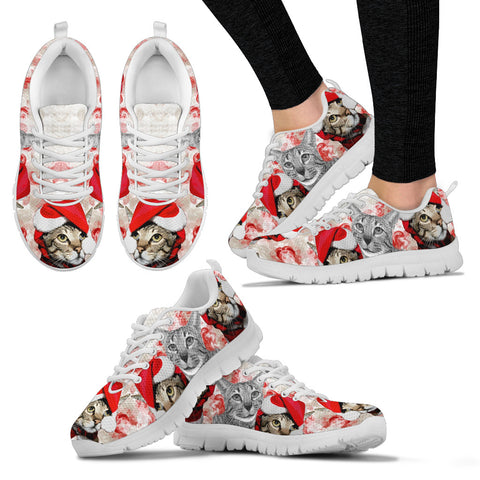 Savannah Cat Christmas Running Shoes For Women