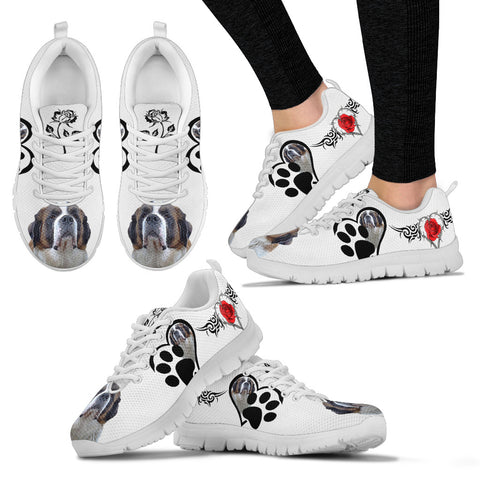 Valentine's Day SpecialSaint Bernard Print Running Shoes For Women