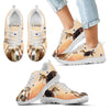 Basset Hound With Glasses Print Running Shoes For Kids