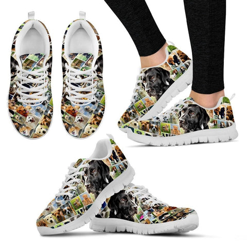 Lovely Black Labrador PrintRunning Shoes For WomenExpress Shipping