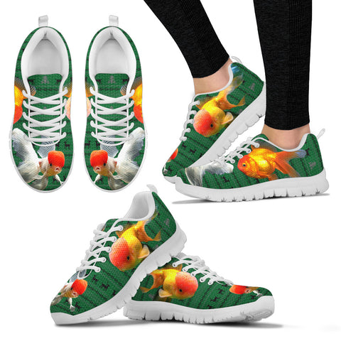 Oranda Fish Print Christmas Running Shoes For Women