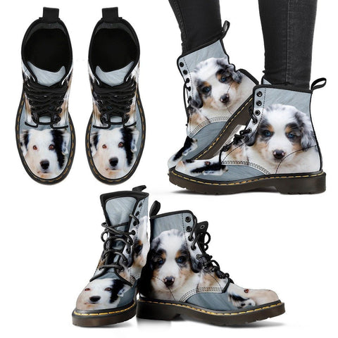 Australian Shepherd Print Boots For WomenExpress Shipping