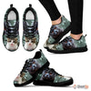 Scottish Fold Cat Print (White/Black) Running Shoes For Women
