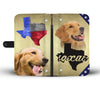 Amazing Golden Retriever Print Wallet CaseTX State