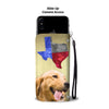 Amazing Golden Retriever Print Wallet CaseTX State