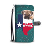 Cute Pug Dog Print Wallet CaseTX State
