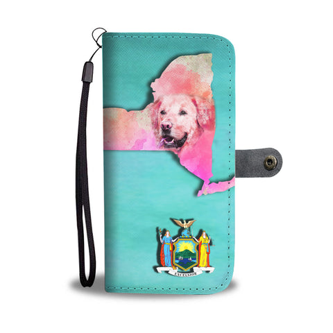 Labrador Dog Art Print Wallet CaseNY State