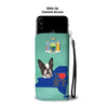 Boston Terrier Dog Print Wallet CaseNY State