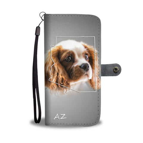 Cavalier King Charles Spaniel Print Wallet CaseAZ State